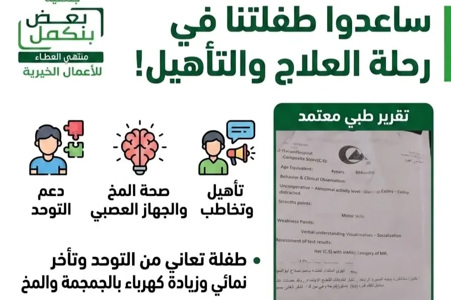 تكلفة علاج الطفلة عائشة